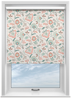 Louisa, Coral Atoll - Twist&Fit Roller Blind